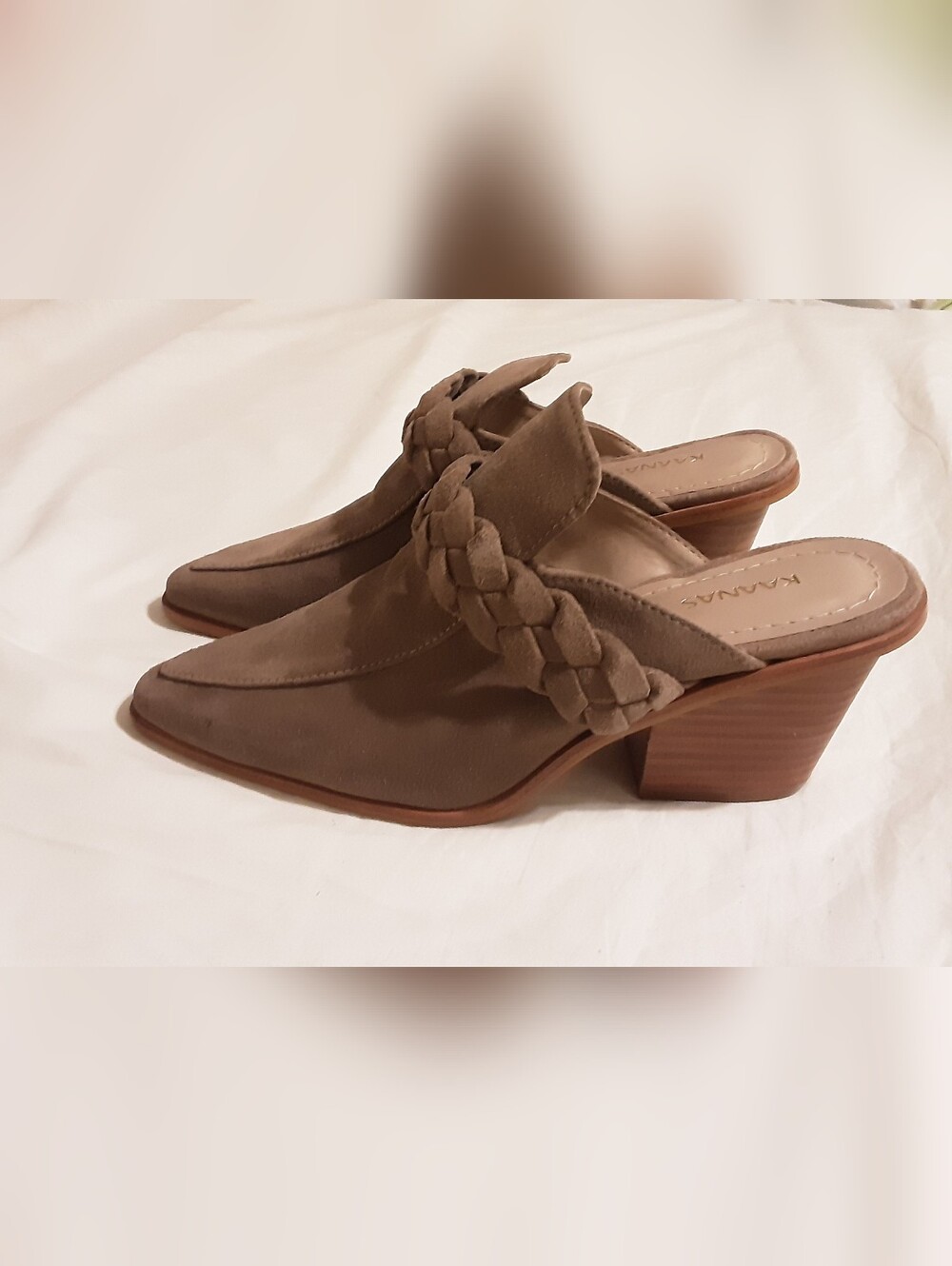 JUST LISTED 8/18 Kaanas Suede Bootie Mule Shoes Size 6